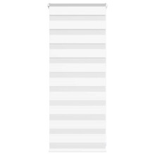 (white, 60 x 100 cm) vidaXL Zebra Blind Dark Grey 60x230 cm Fabric Width 55.9 cm Polyester