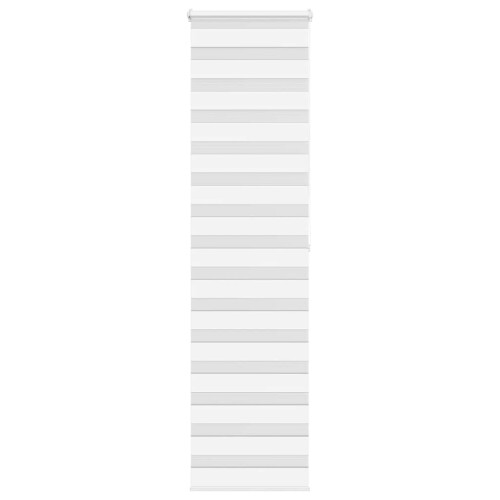 VidaXL (white, 55 x 200 cm) vidaXL Zebra Blind Dark Grey 60x230 cm Fabric Width 55.9 cm Polyester