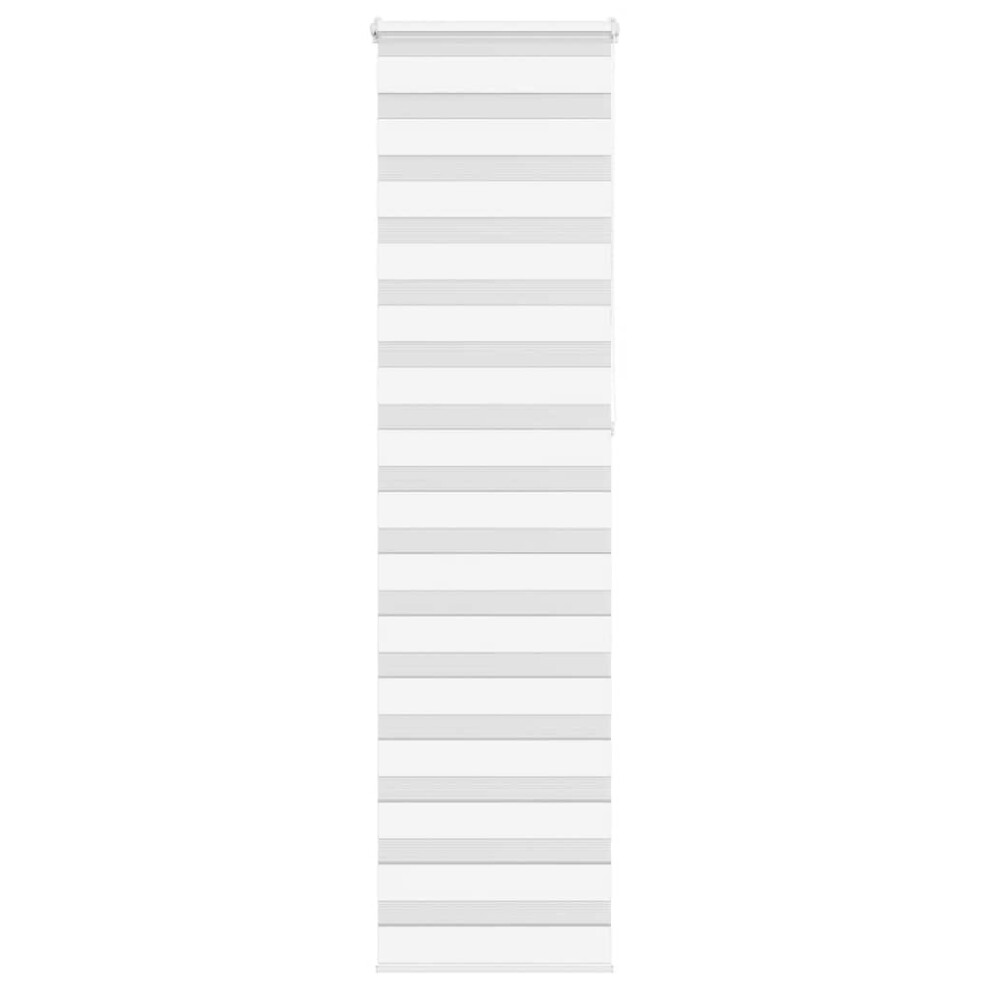 Vidaxl (, 55 X 230 Cm) Zebra Blind 60X230 Cm Fabric Width 55.9 Cm Polyester White/Dark/Grey