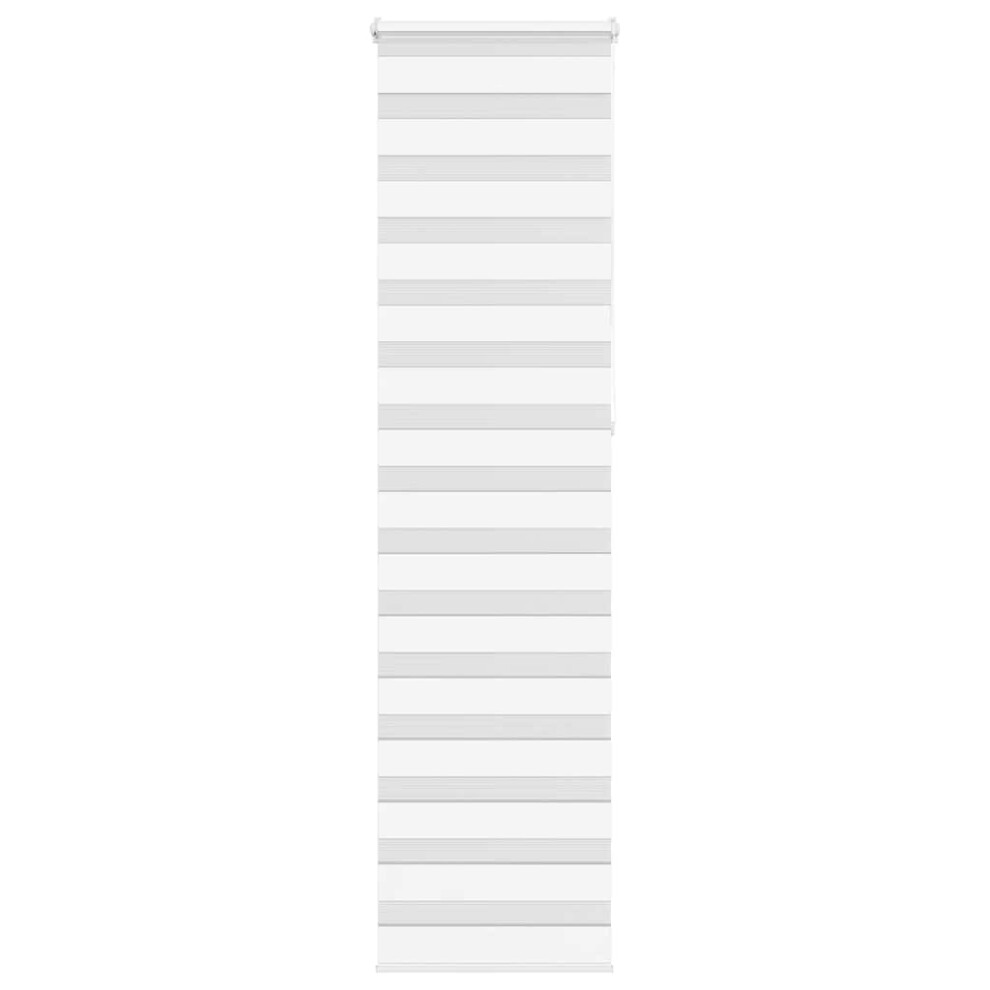 Vidaxl (, 65 X 230 Cm) Zebra Blind 60X230 Cm Fabric Width 55.9 Cm Polyester White/Dark/Grey