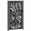 VidaXL vidaXL Gartentor Schwarz 100x175 cm Stahl Wellendesign 1
