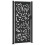 VidaXL vidaXL Gartentor Schwarz 100x200 cm Stahl Flammendesign 1