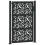 VidaXL vidaXL Gartentor Schwarz 100x150 cm Stahlblatt-Design 1
