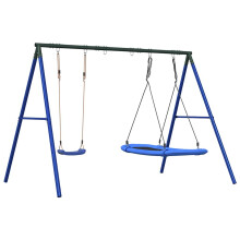 vidaXL Outdoor Swing Set with Swing and Nest Swing Play Swing Kids Swing Set