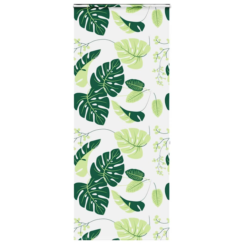 Vidaxl (Green Leaves, 90 X 240 Cm) Shower Roller Blind With Cassette 140X240 Cm Fabric Width 136 Cm