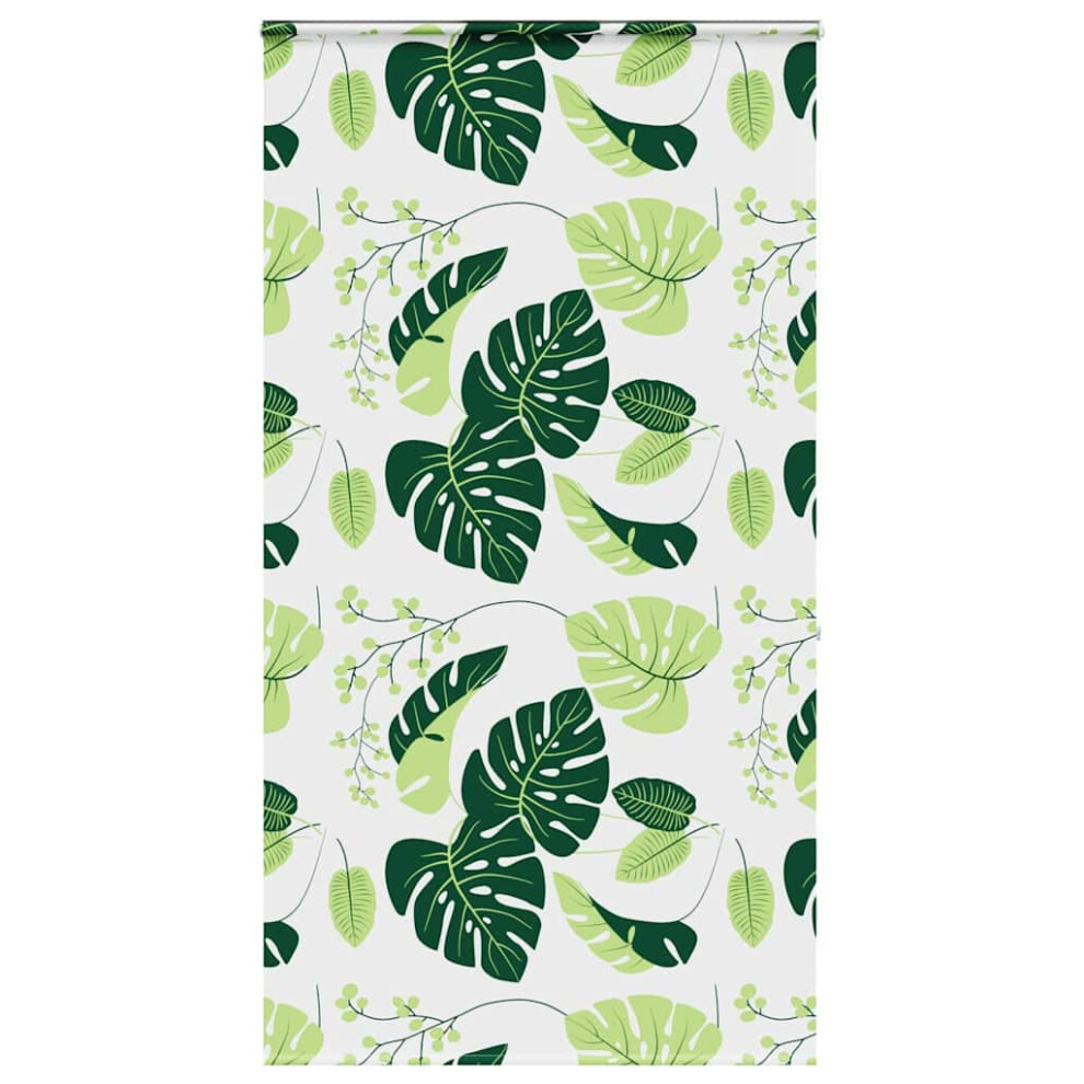 Vidaxl (Green Leaves, 140 X 240 Cm) Shower Roller Blind With Cassette 140X240 Cm Fabric Width 136 Cm