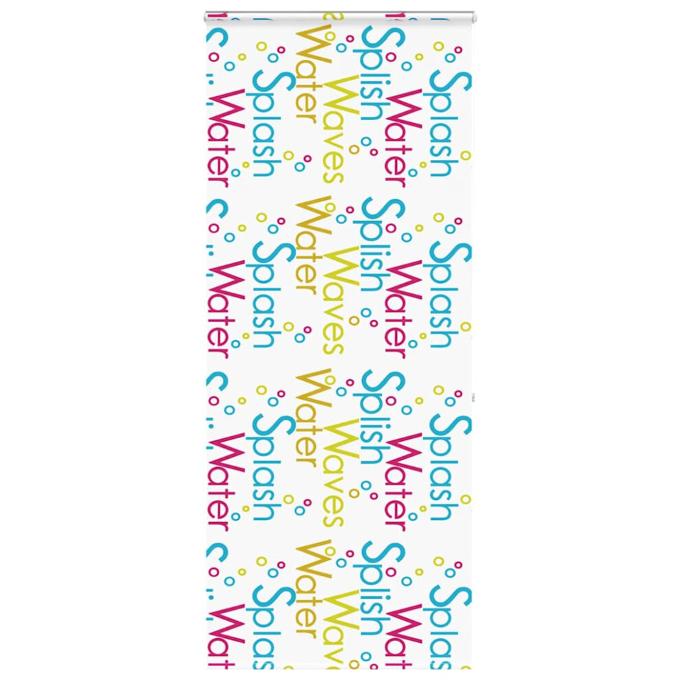 Vidaxl (Splash, 100 X 240 Cm) Shower Roller Blind With Cassette 140X240 Cm Fabric Width 136 Cm