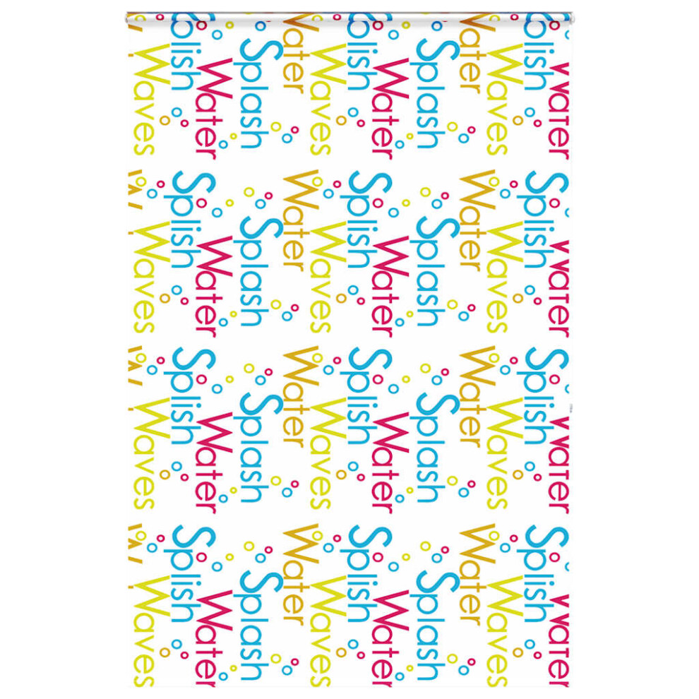 Vidaxl (Splash, 160 X 240 Cm) Shower Roller Blind With Cassette 140X240 Cm Fabric Width 136 Cm