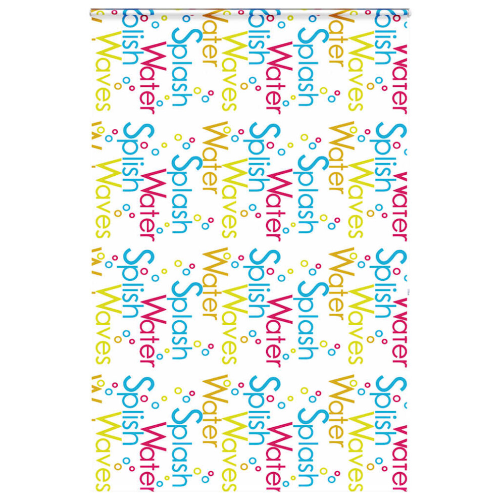 Vidaxl (Splash, 150 X 240 Cm) Shower Roller Blind With Cassette 140X240 Cm Fabric Width 136 Cm