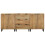 VidaXL vidaXL 3 Piece Sideboards Brown 60x33x75 cm Solid Wood Mango cabinet cupboard 5