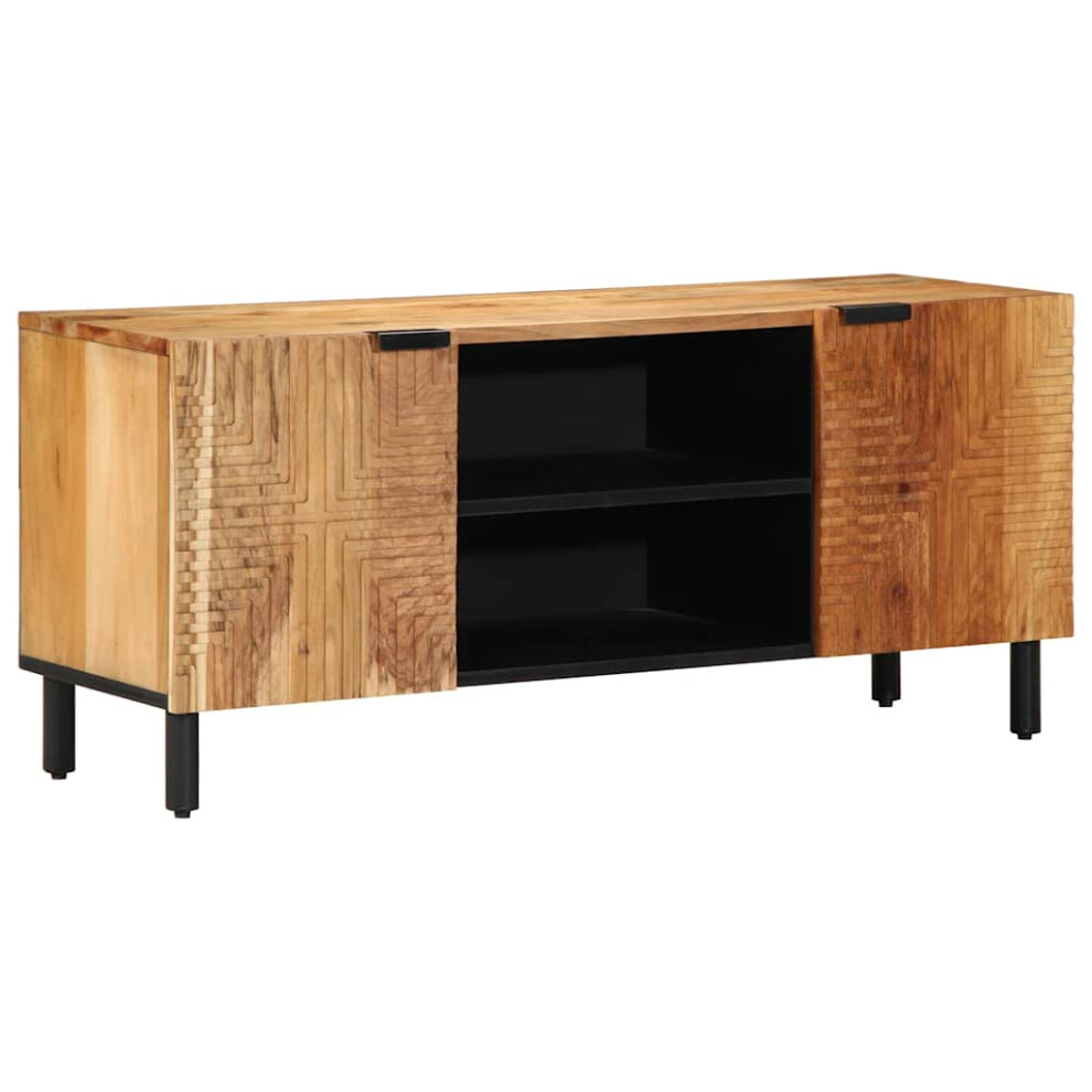 Vidaxl Tv Cabinet 105X33x46 Cm Solid Wood Acacia Tv Stand Tv Sideboard