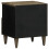 VidaXL vidaXL Bedside Cabinet Light Grey 40x33x46 cm Solid Wood Mango bedside table 5