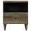 VidaXL vidaXL Bedside Cabinet Light Grey 40x33x46 cm Solid Wood Mango bedside table 2