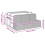VidaXL vidaXL Poolside Float Storage Black 110x100x57 cm Poly Rattan poolside storage 4