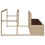 VidaXL vidaXL Poolside Float Storage Beige 110x100x57 cm Poly Rattan poolside storage 6