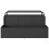 VidaXL vidaXL Poolside Float Storage Black 110x100x57 cm Poly Rattan poolside storage 5