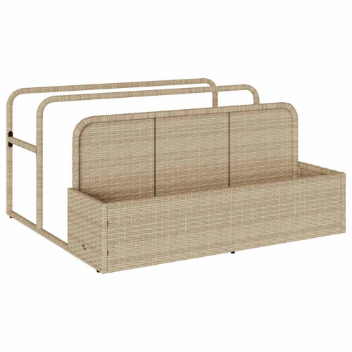 VidaXL vidaXL Poolside Float Storage Beige 110x100x57 cm Poly Rattan poolside storage