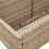VidaXL vidaXL Poolside Float Storage Beige 110x100x57 cm Poly Rattan poolside storage 8