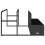 VidaXL vidaXL Poolside Float Storage Black 110x100x57 cm Poly Rattan poolside storage 6