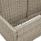 VidaXL vidaXL Poolside Float Storage Light Grey 110x100x57 cm Poly Rattan 8