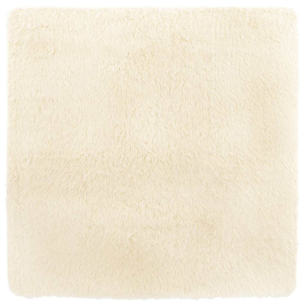 Vidaxl (Cream, 240 X 240 Cm/Square) Shaggy Rug High Pile Navarra Dusty Pink 200X200 Cm Polyester Area Rug