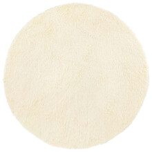 vidaXL Teppich Shaggy Hochflor NAVARRA Creme 120x120 cm Polyester