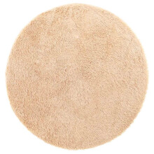 (beige, 200 x 200 cm/round) vidaXL Shaggy Rug High Pile NAVARRA Dusty Pink 200x200 cm Polyester Area Rug