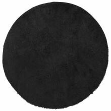(black, 100 x 100 cm/round) vidaXL Shaggy Rug High Pile NAVARRA Dusty Pink 200x200 cm Polyester Area Rug