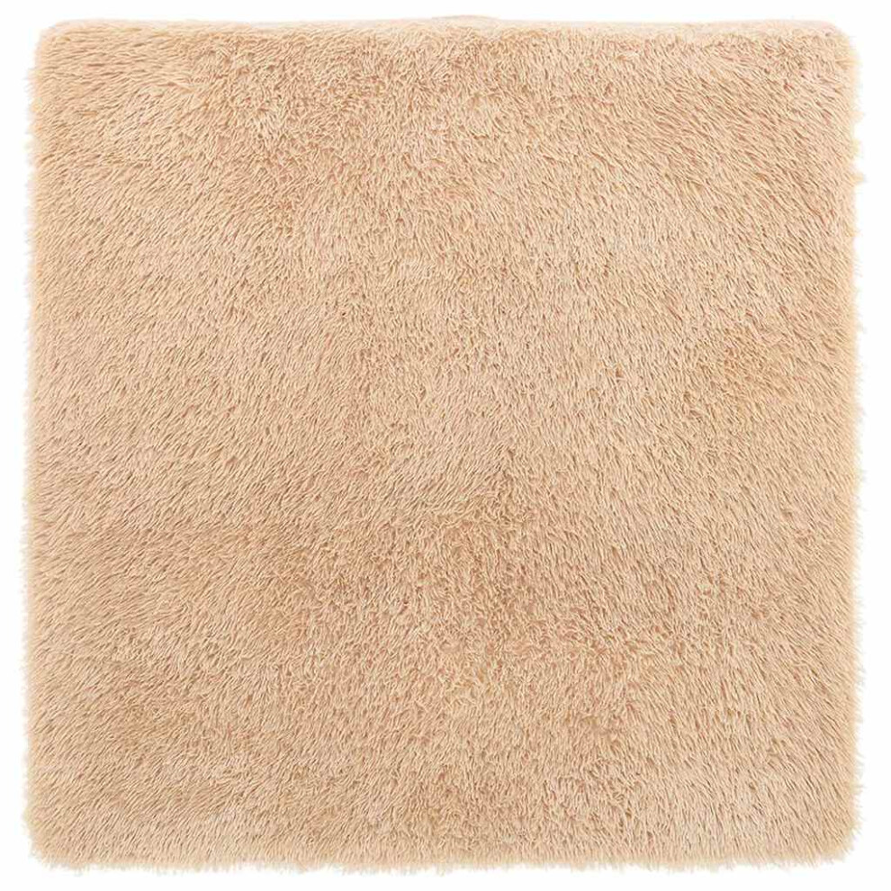 Vidaxl (Beige, 120 X 120 Cm/Square) Shaggy Rug High Pile Navarra Dusty Pink 200X200 Cm Polyester Area Rug