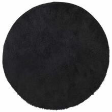 (black, 240 x 240 cm/round) vidaXL Shaggy Rug High Pile NAVARRA Dusty Pink 200x200 cm Polyester Area Rug
