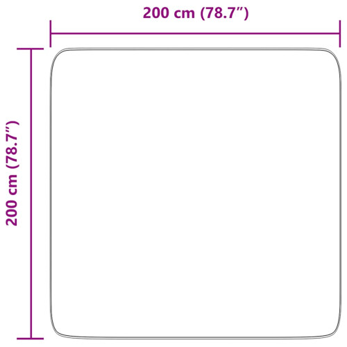 VidaXL vidaXL Teppich Shaggy Hochflor NAVARRA Hellgrau 200x200 cm Polyester 1
