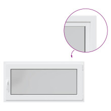 vidaXL Basement Window "RISOR" 120x60 cm Tilt&Turn DIN Right White