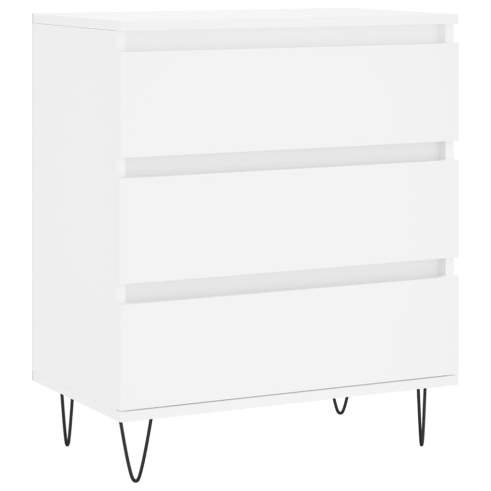 Vidaxl Sideboard Storage Cabinet Cupboard Side Cabinet White Engineered Wood