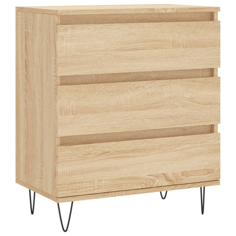 Vidaxl Sideboard Storage Side Cabinet Cupboard Sonoma Oak Engineered Wood