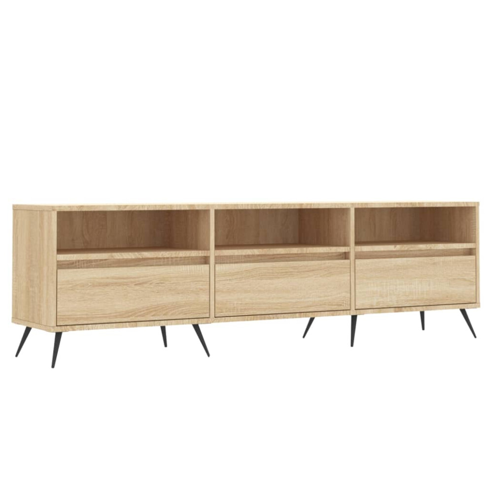 Vidaxl Tv Cabinet Tv Unit Media Cabinet Tv Stand Sonoma Oak Engineered Wood