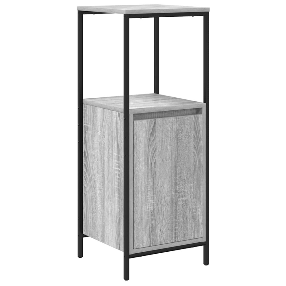 Vidaxl Bathroom Cabinet With Shelves Grey Sonoma 36X35x95 Cm