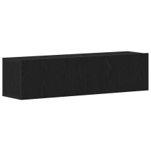 vidaXL TV Cabinet Black Oak 120x30x30.5 cm Engineered Wood TV stand