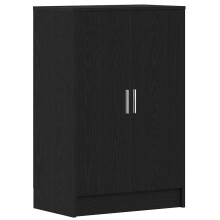 vidaXL Shoe Cabinet Black Oak 60x35x92 cm Engineered Wood shoe storage