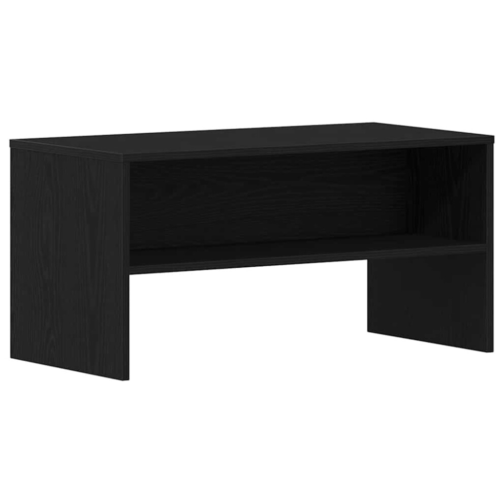 Vidaxl Tv Cabinet Black Oak 80X40x40 Cm Engineered Wood Tv Stand Tv Sideboard