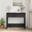 VidaXL vidaXL Console Table Black Oak 89x41x76.5 cm Engineered Wood sofa table 3