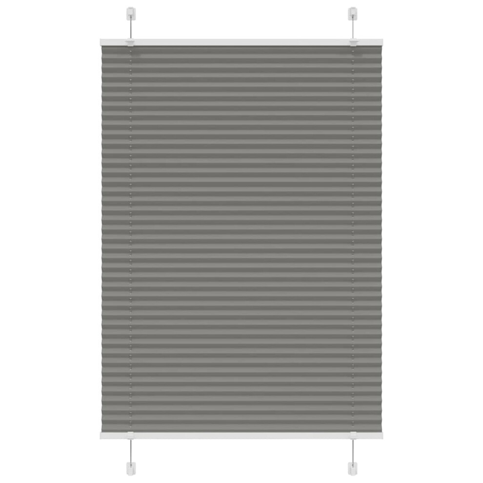 Vidaxl (Anthracite, 85 X 150 Cm) Pleated Blind Blue 80X100 Cm Fabric Width 79.4 Cm Polyester