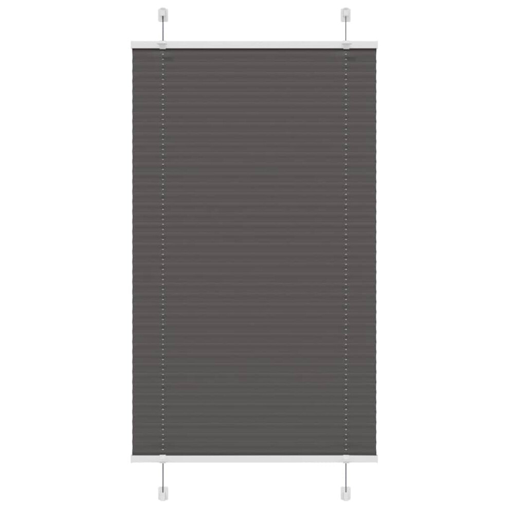 Vidaxl (Black, 80 X 100 Cm) Pleated Blind Blue 80X100 Cm Fabric Width 79.4 Cm Polyester