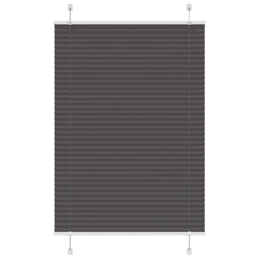 Vidaxl (Black, 85 X 100 Cm) Pleated Blind Blue 80X100 Cm Fabric Width 79.4 Cm Polyester