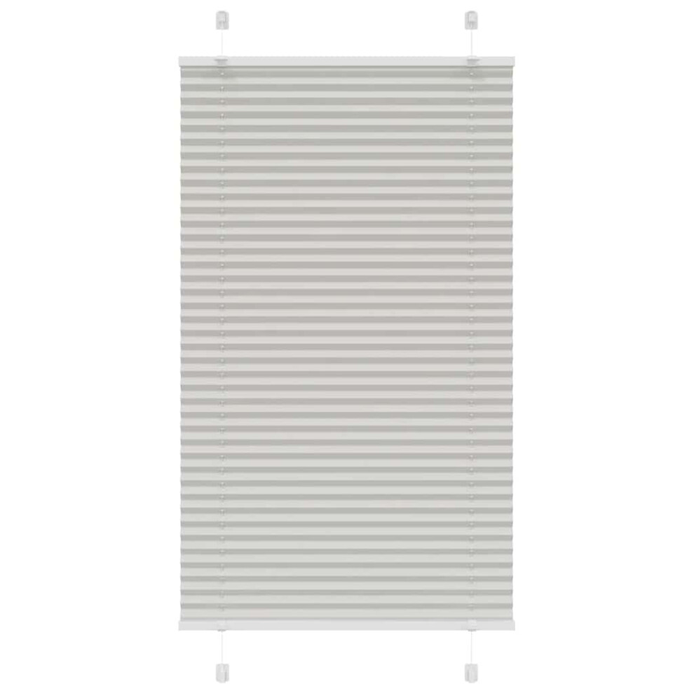Vidaxl (Light Grey, 80 X 100 Cm) Pleated Blind Blue 80X100 Cm Fabric Width 79.4 Cm Polyester