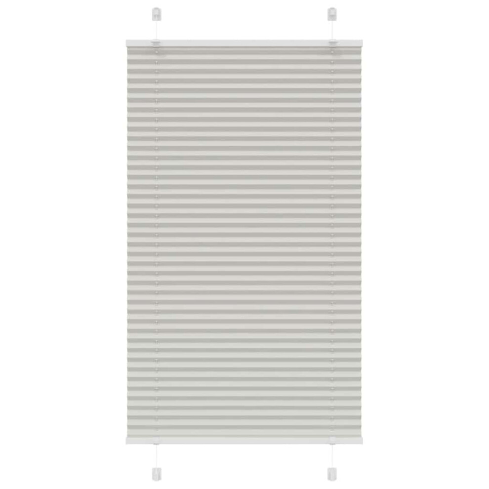 Vidaxl (Light Grey, 75 X 150 Cm) Pleated Blind Blue 80X100 Cm Fabric Width 79.4 Cm Polyester