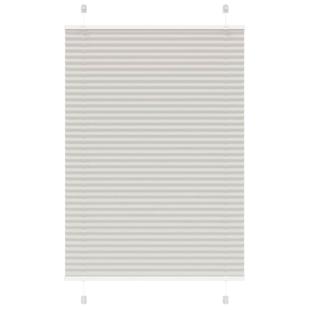 Vidaxl (Light Grey, 90 X 100 Cm) Pleated Blind Blue 80X100 Cm Fabric Width 79.4 Cm Polyester