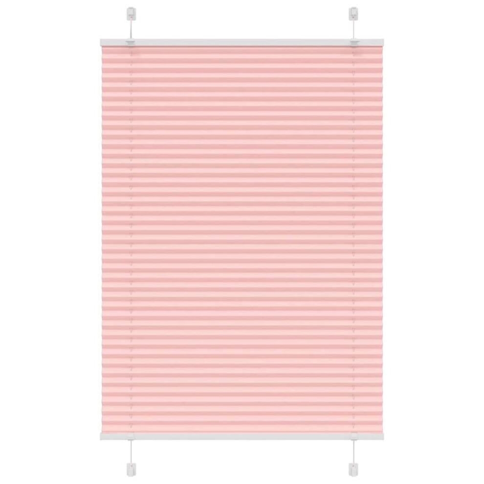 Vidaxl (Pink, 85 X 100 Cm) Pleated Blind Blue 80X100 Cm Fabric Width 79.4 Cm Polyester