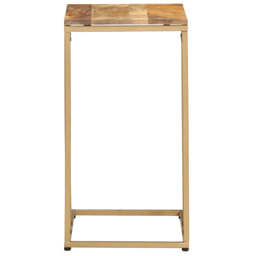 VidaXL vidaXL Solid Mango Wood Side Table 35cm Home Tea Coffee Accent End Stand Desk 2