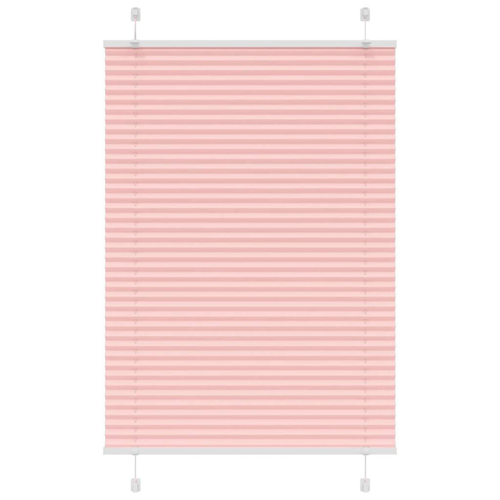 Vidaxl (Pink, 90 X 150 Cm) Pleated Blind Blue 80X100 Cm Fabric Width 79.4 Cm Polyester