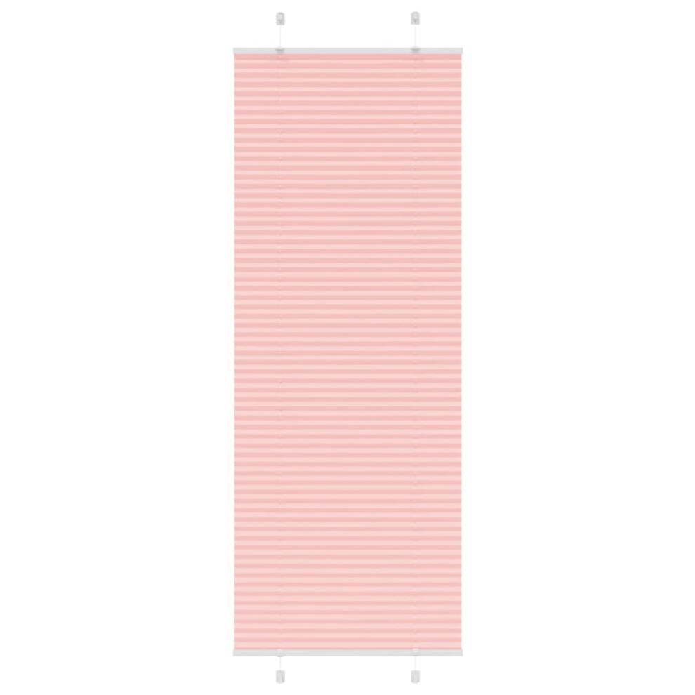 Vidaxl (Pink, 80 X 200 Cm) Pleated Blind Blue 80X100 Cm Fabric Width 79.4 Cm Polyester